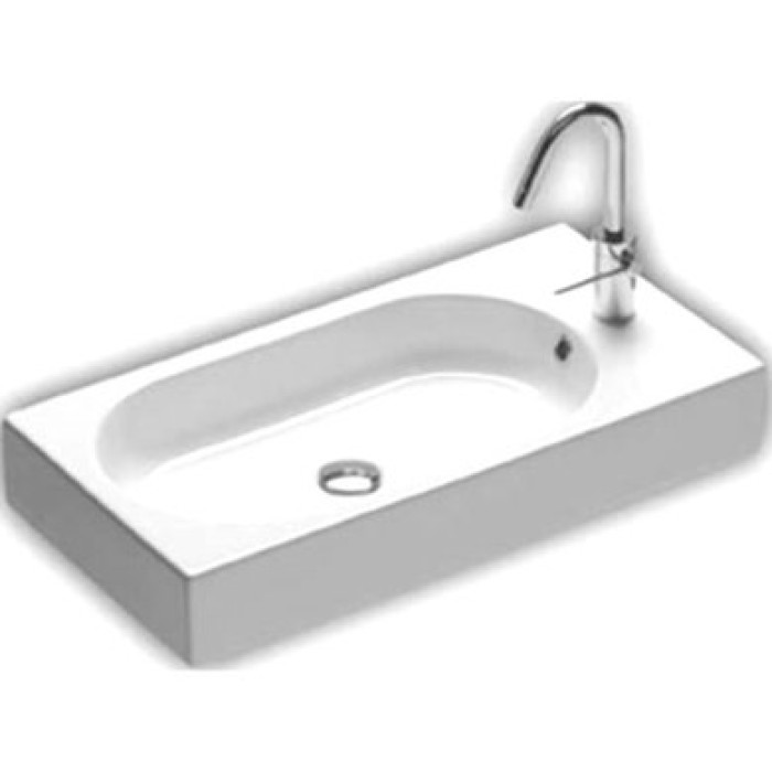 Керамическая раковина 70 см Hatria Area, белый (YxDK01) Керамическая раковина 70 см Hatria Area, белый (YxDK01)