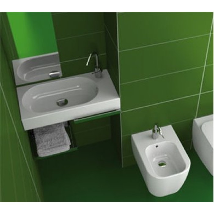 Керамическая раковина 70 см Hatria Area, белый (YxDK01) Керамическая раковина 70 см Hatria Area, белый (YxDK01)