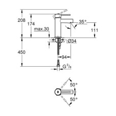 Смеситель для раковины Grohe Essence S-Size 34294001