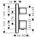 Термостат для душа Hansgrohe Ecostat E 15708000