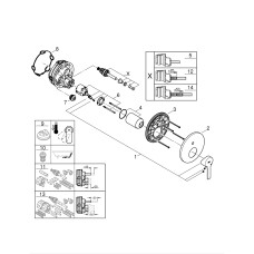 Grohe Lineare Смеситель однорычажный на 2 выхода (24064AL1)