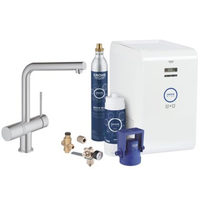 Смеситель со стартовым комплектом GROHE Blue Minta Professional 31347DC2