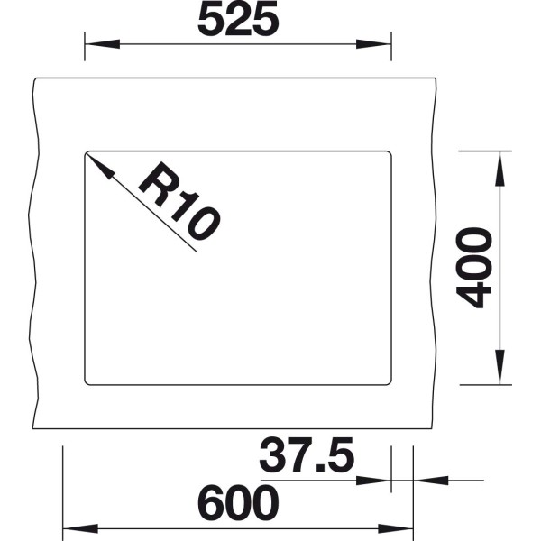 Мойка для кухни Blanco Subline 340/160-U (чаша слева) алюметаллик  523550