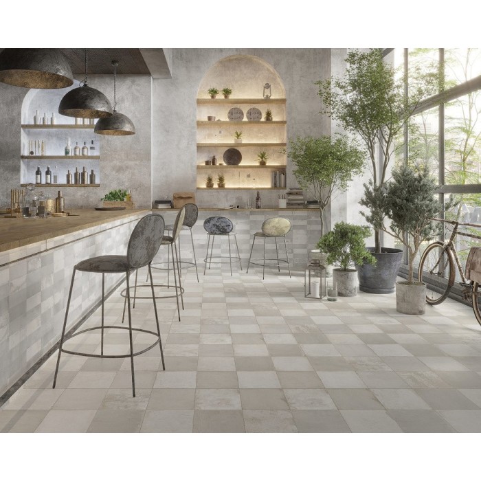 Плитка PERONDA FS CHECKER SILVER 10×450×450