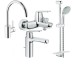 Grohe Набор смесителей Eurosmart Cosmopolitan 4 в 1 для ванны и кухни (126115MK)