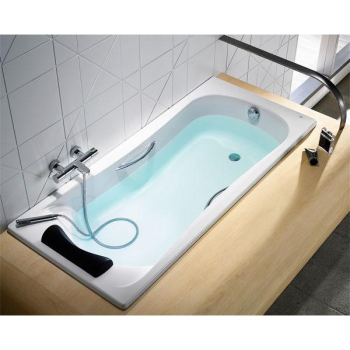 Ванна акриловая 170*80см ROCA BECOOL A248016001 с ножками ручками и подголовником