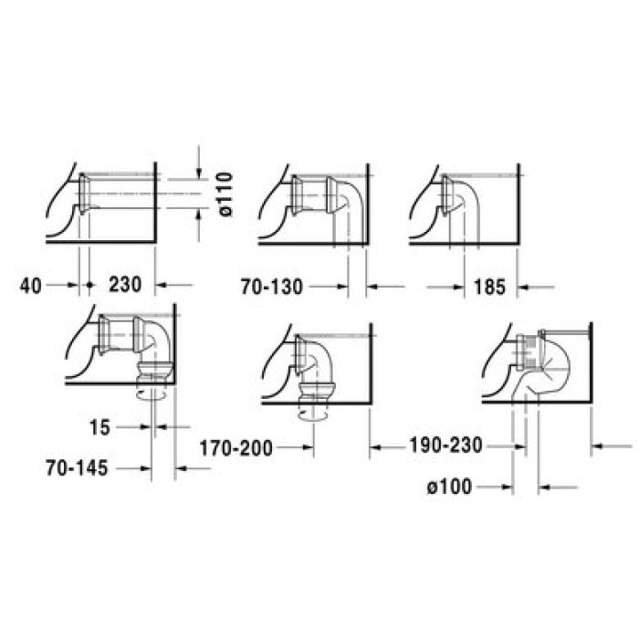 Плитка керамогранит Чаша унитаза Duravit Starck 2 2129090000 для пола