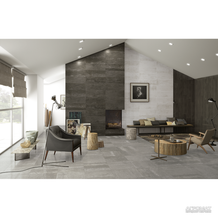 Плитка Azteca Navy R90 STRIP BLACK 8×900×300