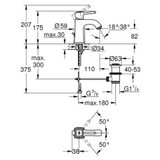 Смеситель для раковины Grohe Grandera 23303000