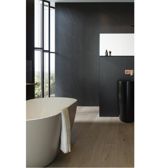 Плитка PORCELANOSA (VENIS) LIEM BLACK 59,6X150(A) 10×1500×596 под мрамор