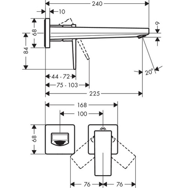 Смеситель для раковины Hansgrohe Metropol 32526000
