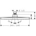 Верхний душ Hansgrohe Crometta E 240 26726000