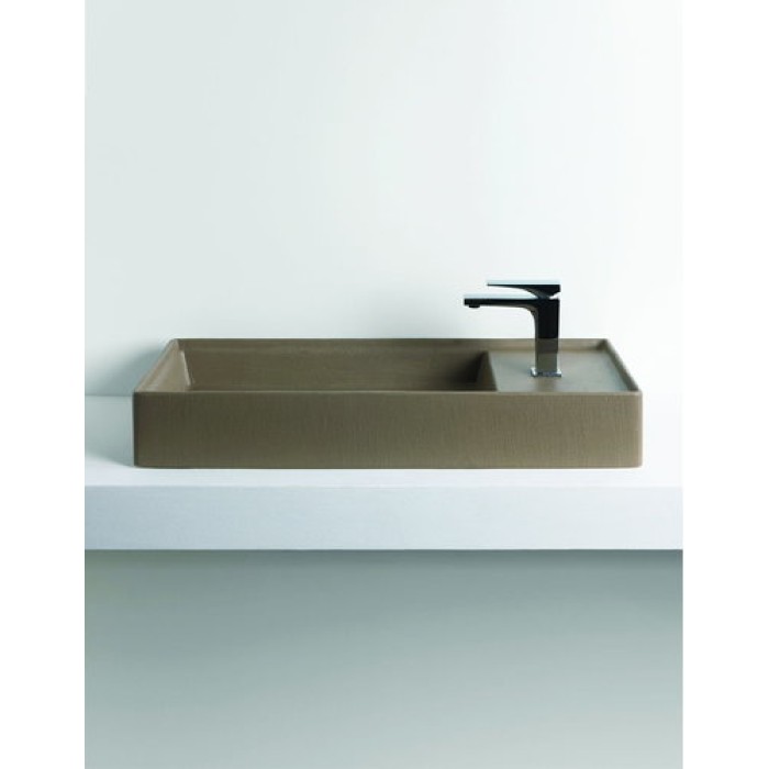 Керамическая раковина 75 см Artceram Scalino, cement mate (SCL004 24;00)