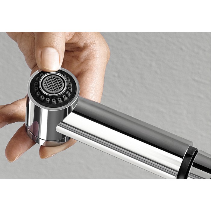 Смеситель кухонный Blanco TIVO - S SILGRANIT хром / алюметаллик 517611