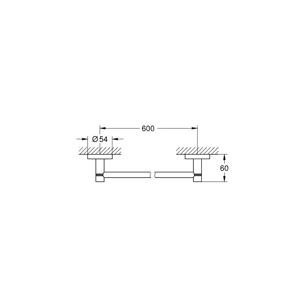Grohe Essentials Держатель для полотенца 600 мм (40366AL1)