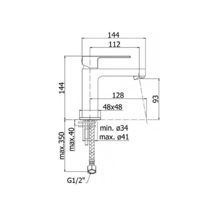Смеситель для раковины Paffoni Elle EL071CR Смеситель для раковины Paffoni Elle EL071CR