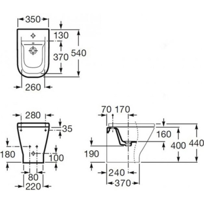 Биде Roca Gap (A357477000) Биде Roca Gap (A357477000)