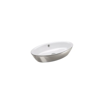 Керамическая раковина 70 см Catalano Gold&Silver, silver/white