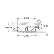 Верхний душ Grohe Rainshower Allure 27863000