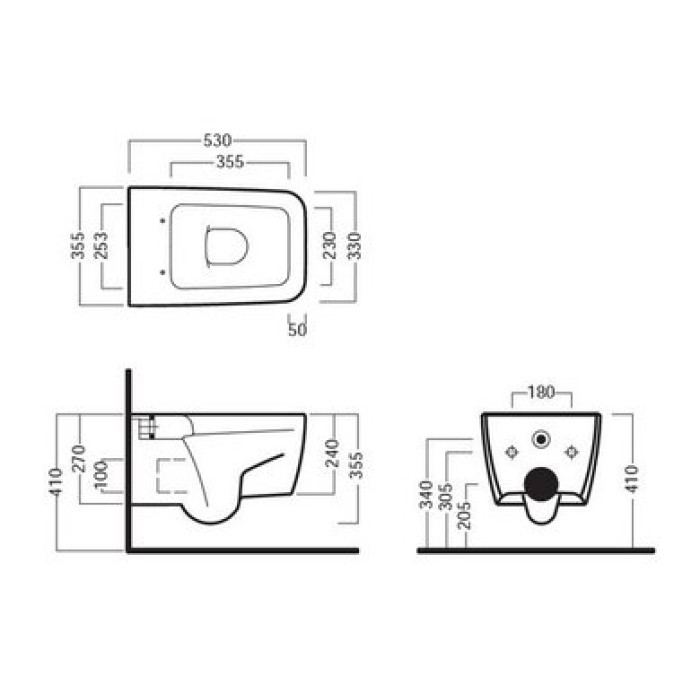 Подвесной унитаз Hatria Fusion Q (YxWY01) Подвесной унитаз Hatria Fusion Q (YxWY01)