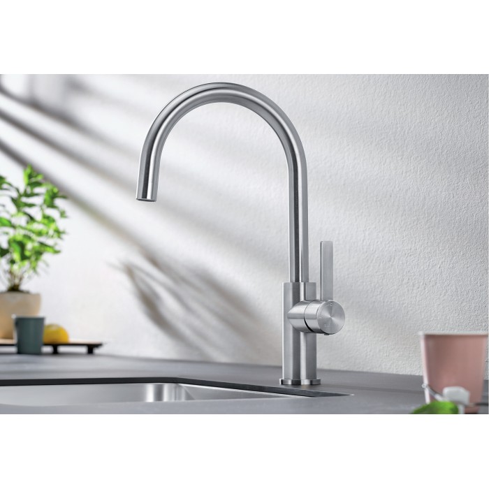 Смеситель кухонный Blanco CANDOR нержавеющая сталь 523120