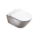 Подвесной безободковый унитаз Catalano Gold&Silver NewFlush, silver/white