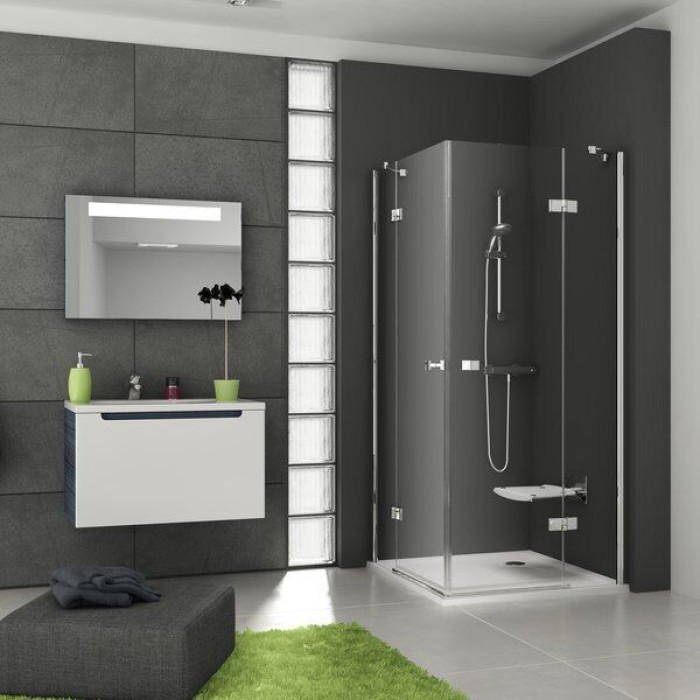 Душевая кабина Ravak Smartline SMSRV 4- 80 Хром Transparent