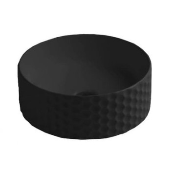 Керамическая раковина 40 см Artceram Esagono, black glossy (OSL013 03;00)