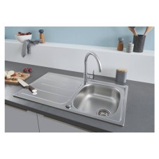 Мойка для кухни Grohe 860x500 мм с эксцентриком, 1 чаша, глянцевая (31552SD0)