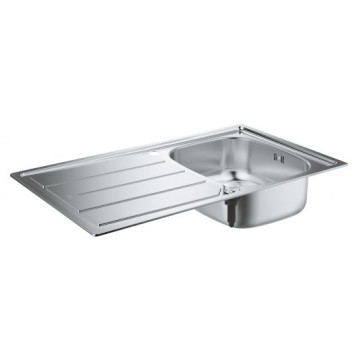 Мойка для кухни Grohe 860x500 мм с эксцентриком, 1 чаша, глянцевая (31552SD0)