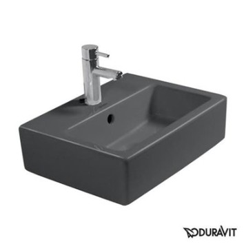Керамическая раковина 45 см Duravit Vero, черная 0704450800