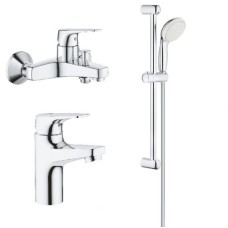 Grohe Комплект смесителей BauFlow 3 в 1 для ванной (121624S)