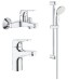 Grohe Комплект смесителей BauFlow 3 в 1 для ванной (121624S)