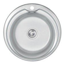 Кухонная мойка Lidz 510-D Satin 0,6 мм (LIDZ510D06SAT)