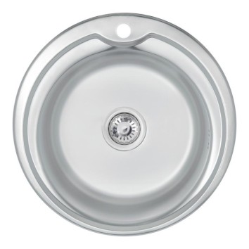 Кухонная мойка Lidz 510-D Satin 0,6 мм (LIDZ510D06SAT)
