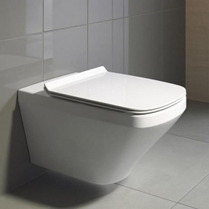 Плитка керамогранит Подвесной унитаз Duravit DuraStyle 45520900A1 с сиденьем Soft Close для пола