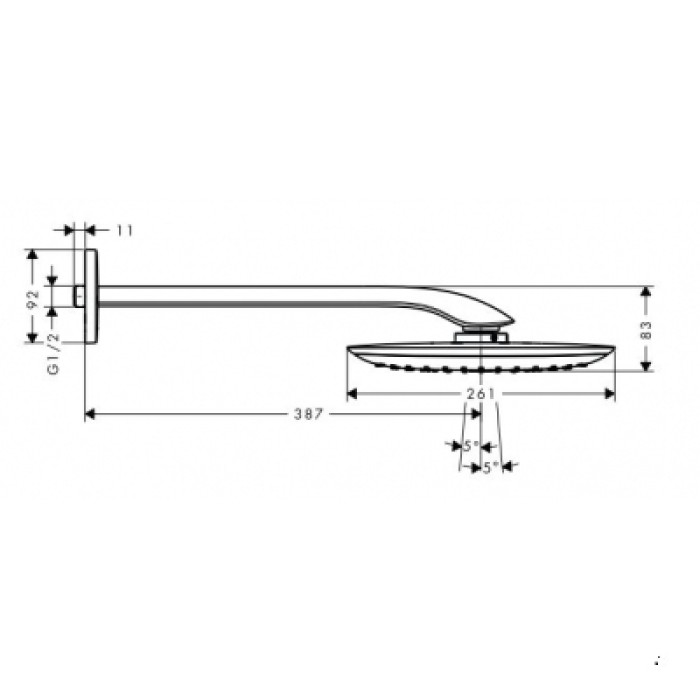 Верхний душ Hansgrohe PuraVida 27437000