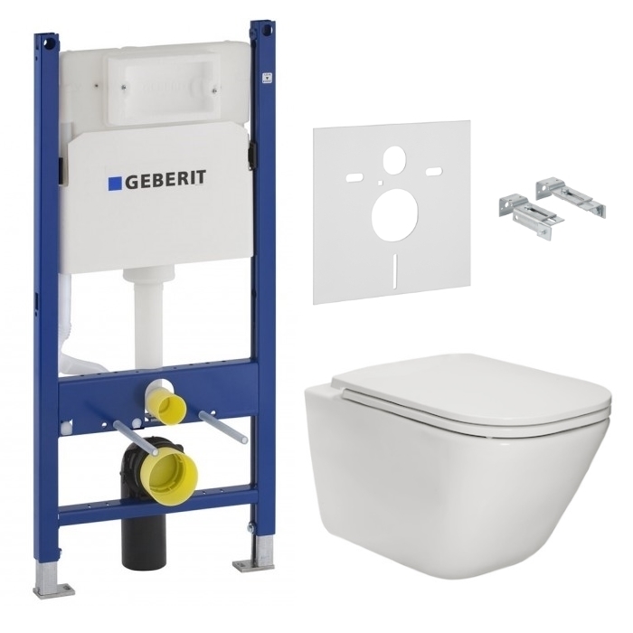 Инсталляция GEBERIT Duofix 458.126.00.1 + унитаз ROCA Gap A34H470000 с сиденьем SoftClose