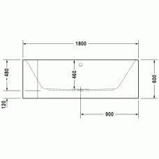 Happy D.2 ванна прямоугольная 180 см 700317000000000 в интернет-магазине «Estet Room»