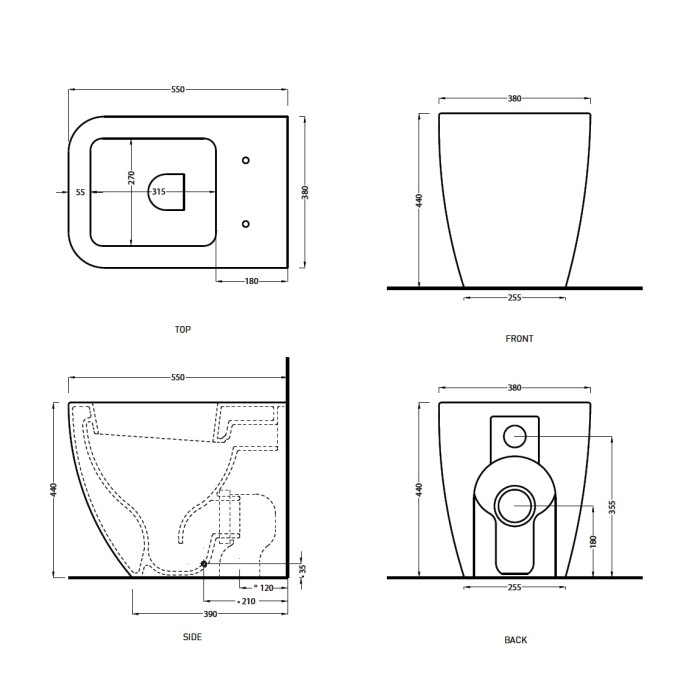 Унитаз напольный Cielo Shui Comfort