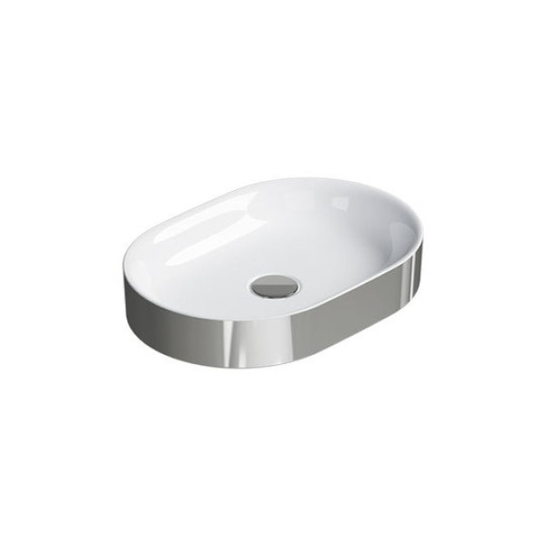 Керамическая раковина 50 см Catalano Horizon, argento-bianco