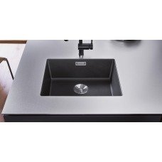 Мойка для кухни Blanco Subline 500-U Black Edition с черной отводной арматурой InFino  526340