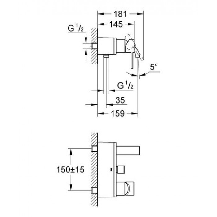 Смеситель однорычажный Grohe Allure 32826000