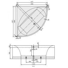 Ванна квариловая Villeroy&Boch Squaro UBQ145SQR3V-01