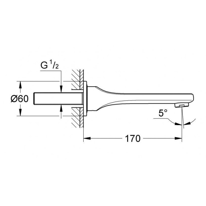 Grohe Veris Излив для ванны (13242000)