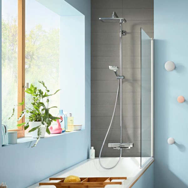 Плитка керамогранит Душевая система Hansgrohe Croma Showerpipe 280 27687000 для пола