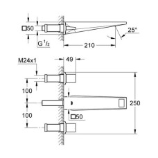 Смеситель для раковины Grohe Allure Brilliant M-Size 20348000