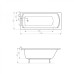 Ванна акриловая 170*70см ROCA LINEA A24T034000 с ножками