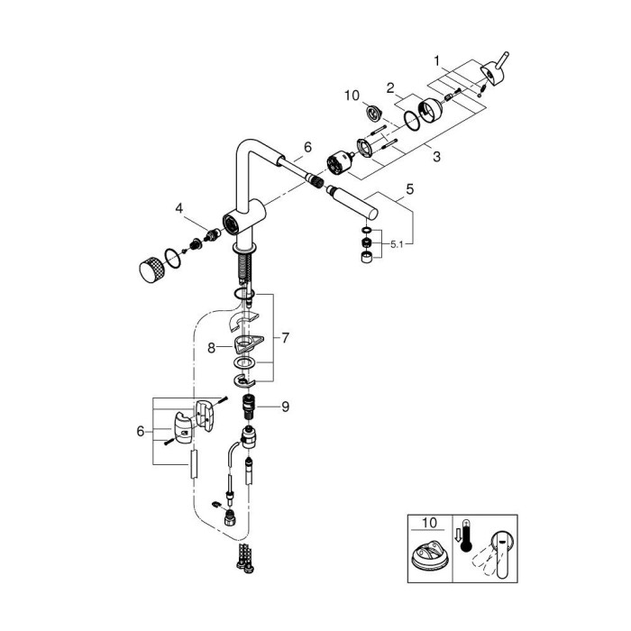 Grohe Minta Смеситель для кухни для подачи технической и фильтрованной воды (31721000) Grohe Minta Смеситель для кухни для подачи технической и фильтрованной воды (31721000)