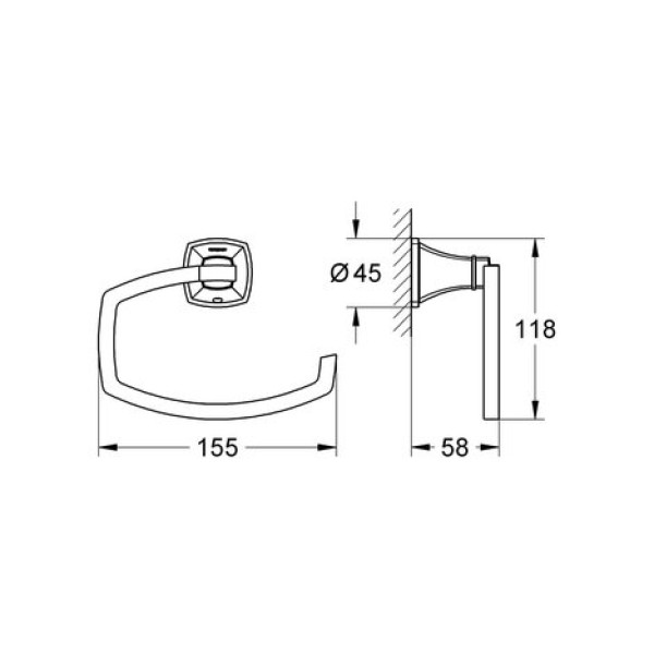 Держатель бумаги Grohe Grandera (40625000)